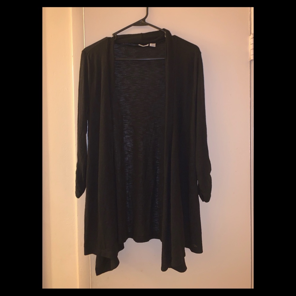 Black shear cardigan